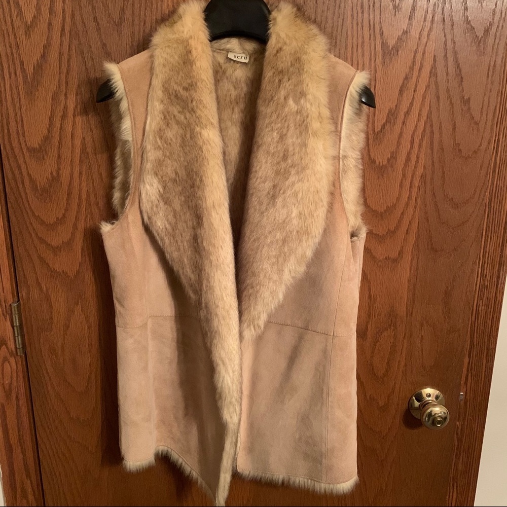 Ecru Fur Vest